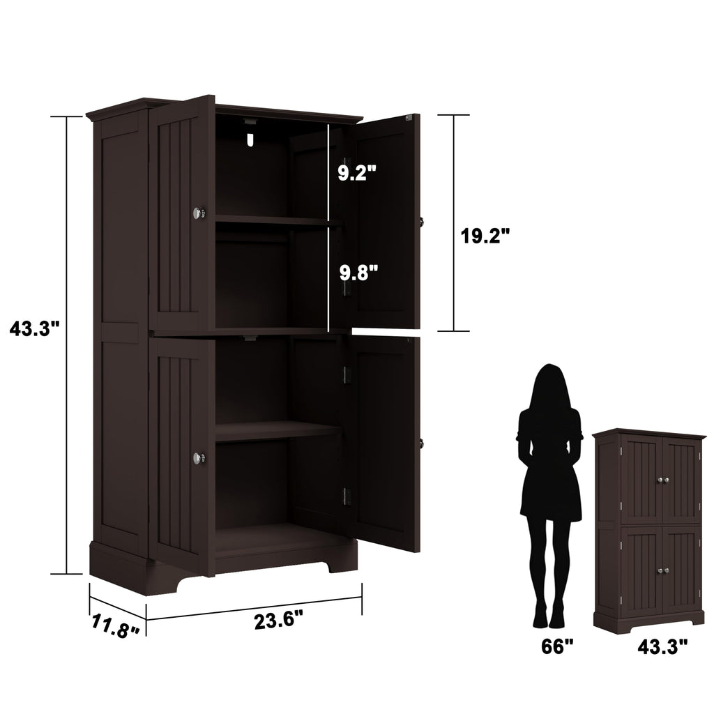 Bathroom Floor Cabinet with Adjustable Shelves S50072