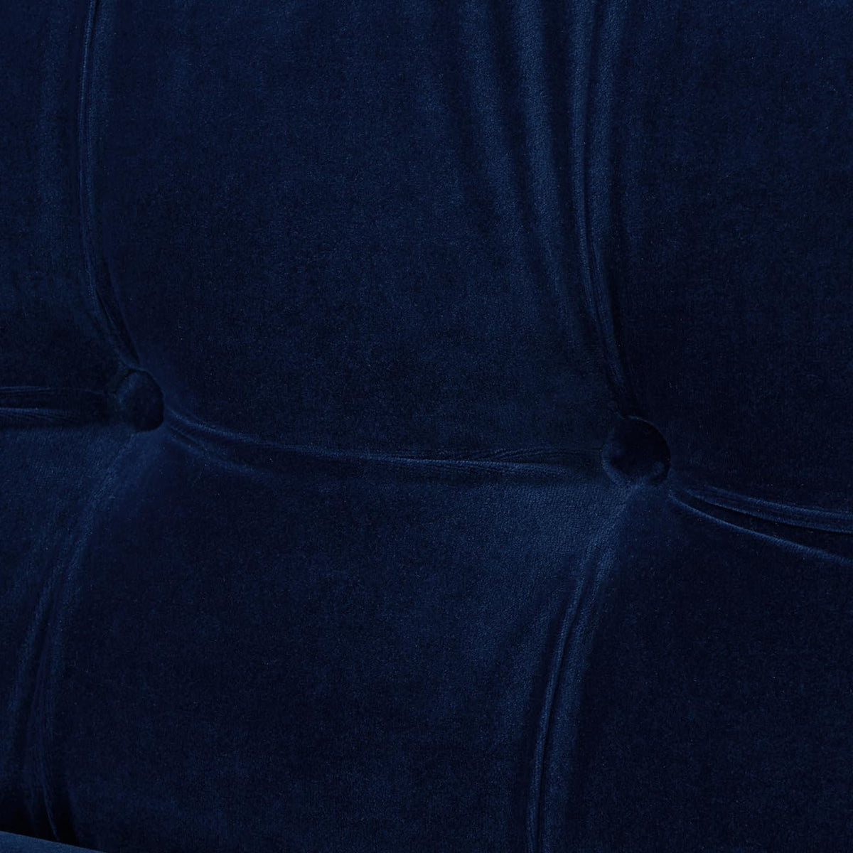 Navy Blue Velvet Tufted Sofa O48342