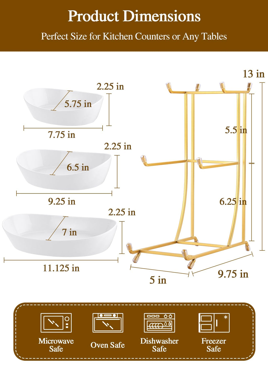 3 Tier Ceramic Fruit Bowl S963518