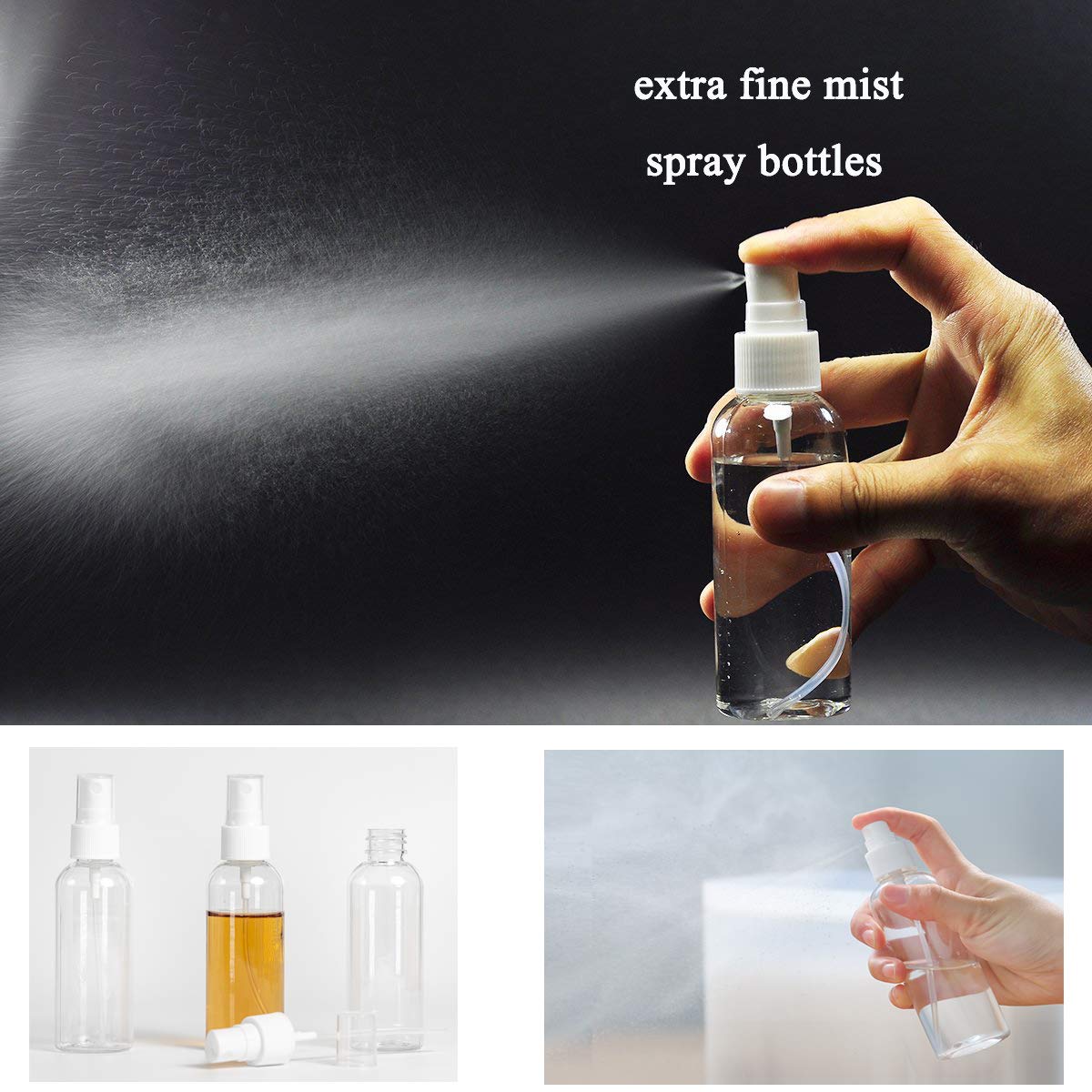 3 Pack 2.7oz Travel Spray Bottle D4830