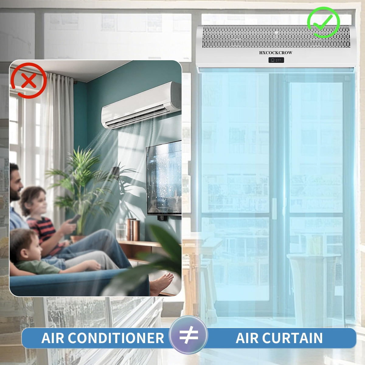 36 Inch Wall Mounted Air Curtain E9415