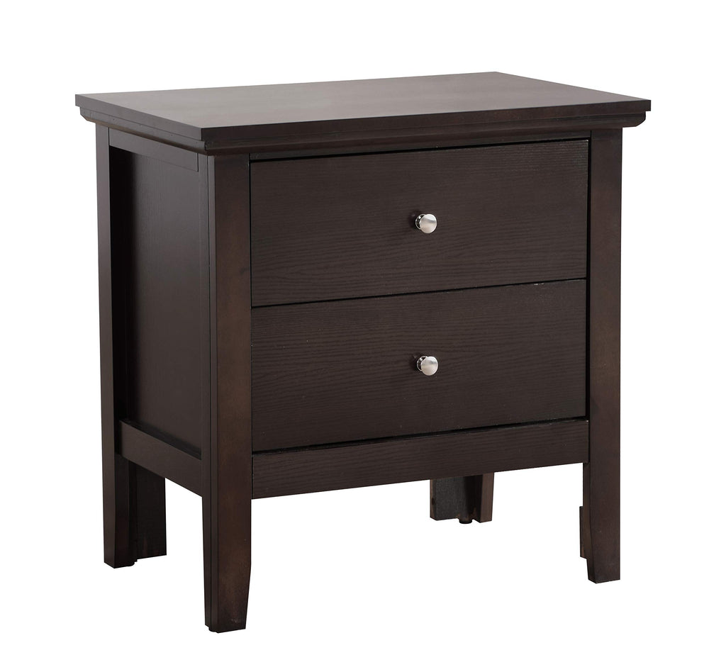 Espresso Nightstand with Storage Drawers A38666
