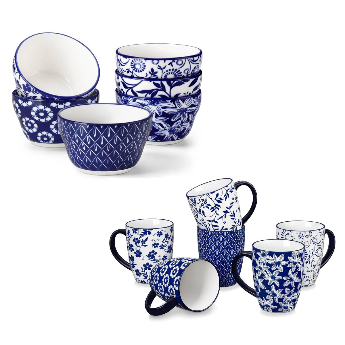 12-Piece Porcelain Bowl & Mug Set R863052