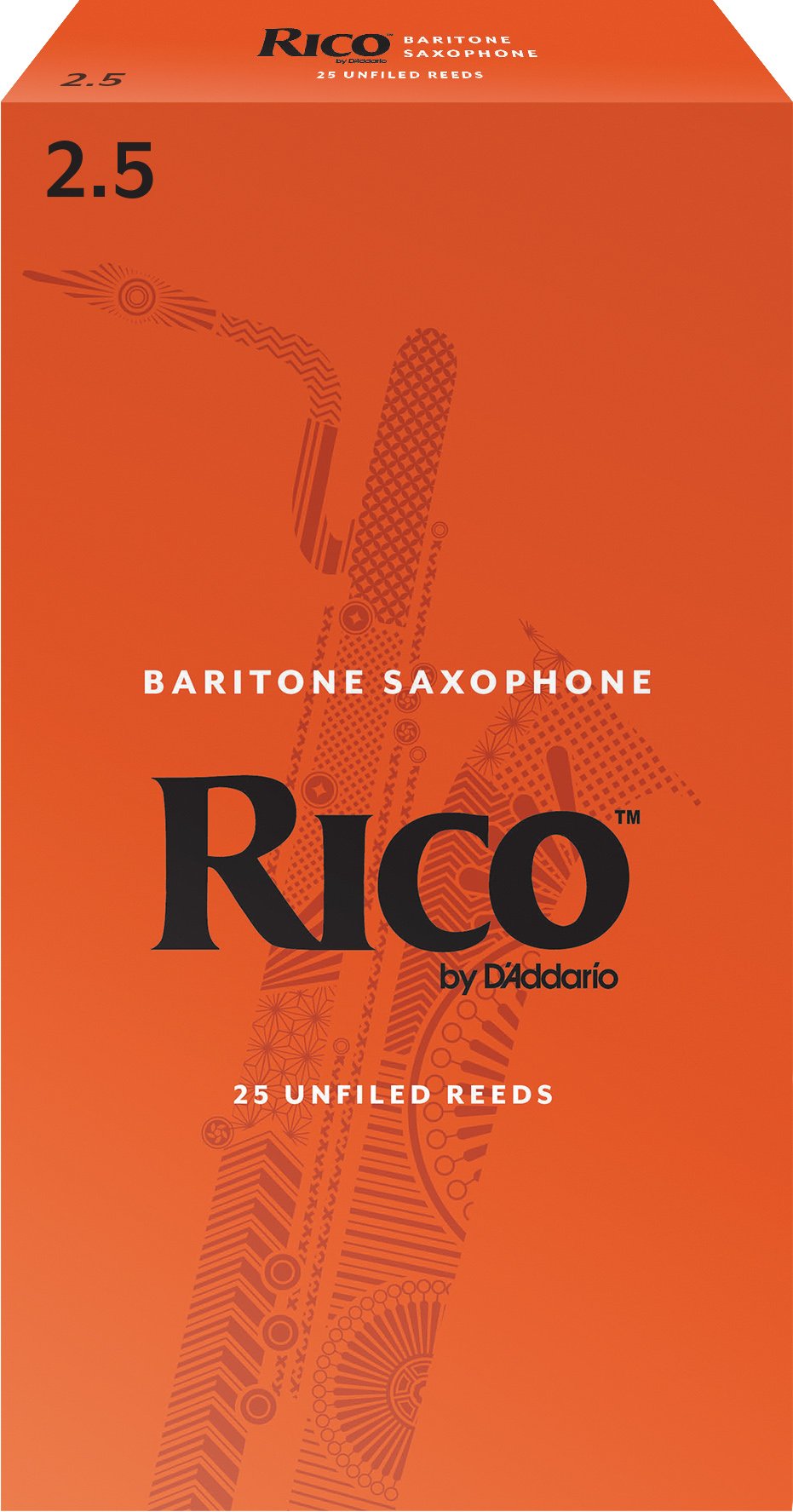 Baritone Sax Reeds Strength 2.5, 25-Pack S61008