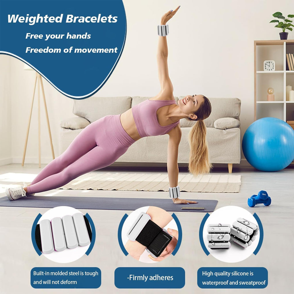 Adjustable Silicone Wrist and Ankle Weights Set of 2 S1472