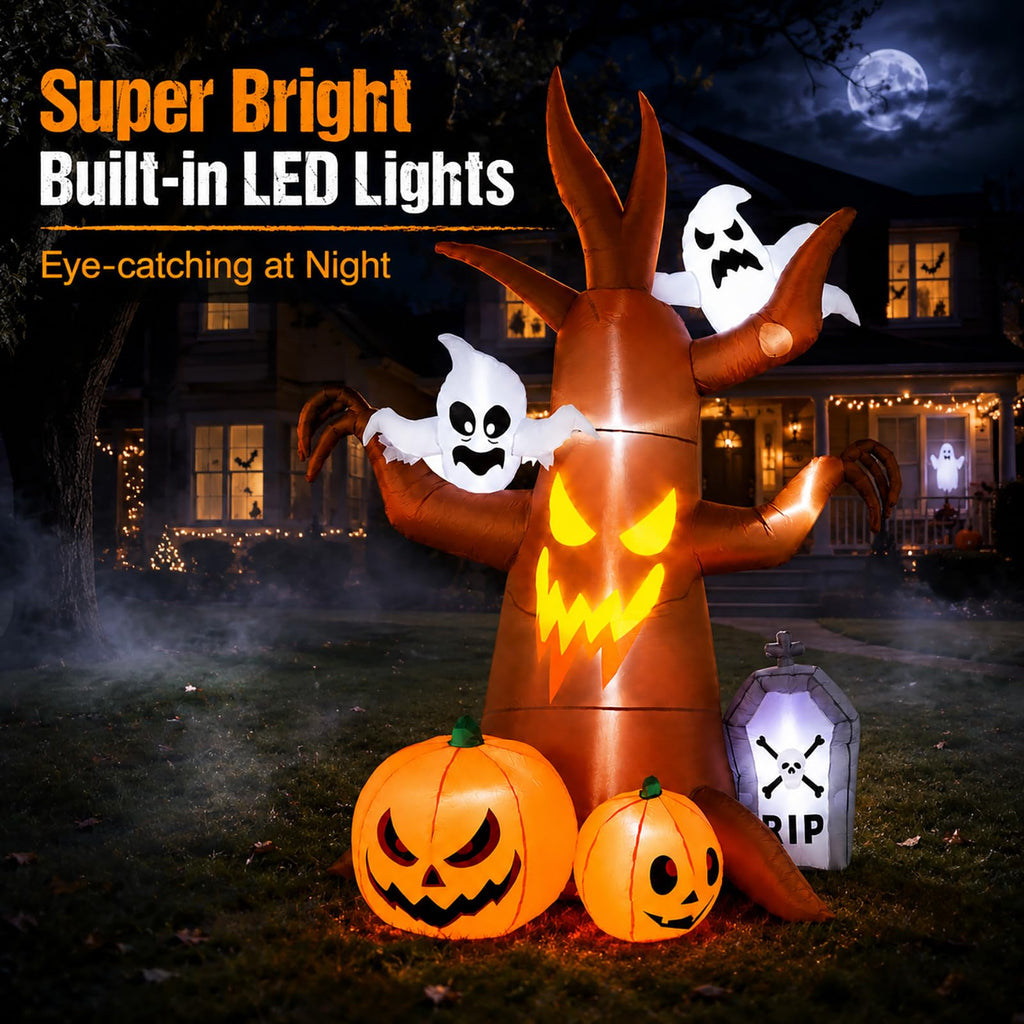 8FT Inflatable Ghost Tree Decoration L301