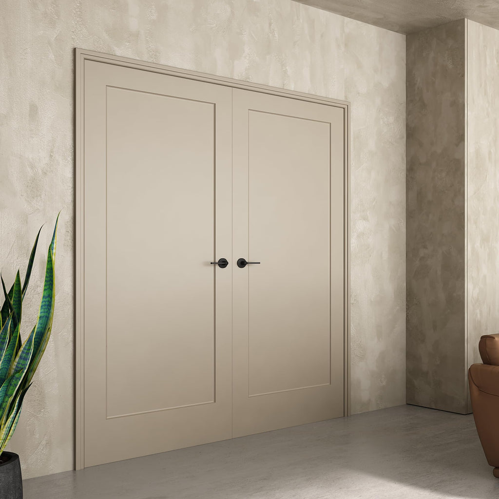 24"x80" 1-Panel Shaker Style White Primed Hollow Core Interior Door Slab R7566
