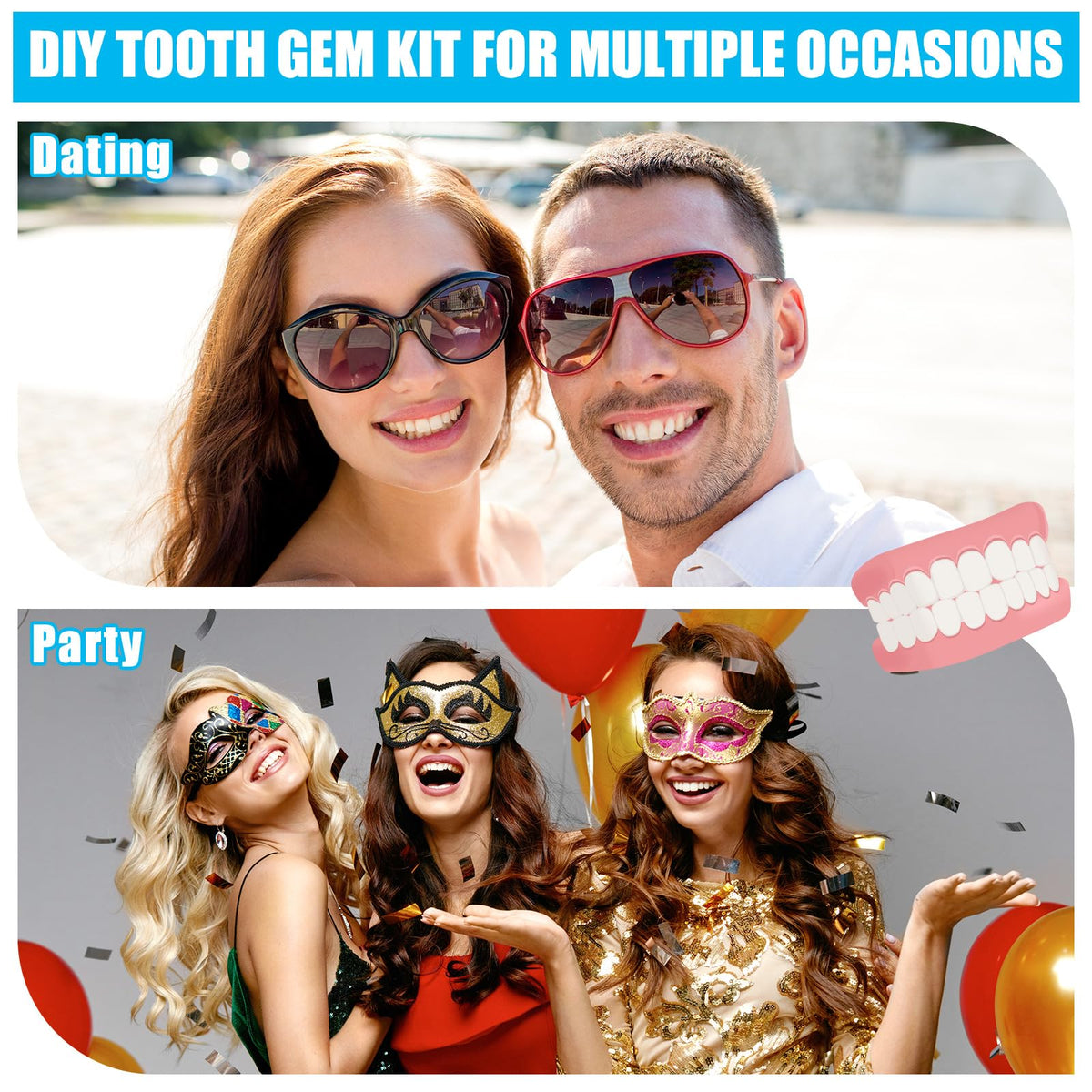 16 Pcs Dentures DIY Repair Kit F987227