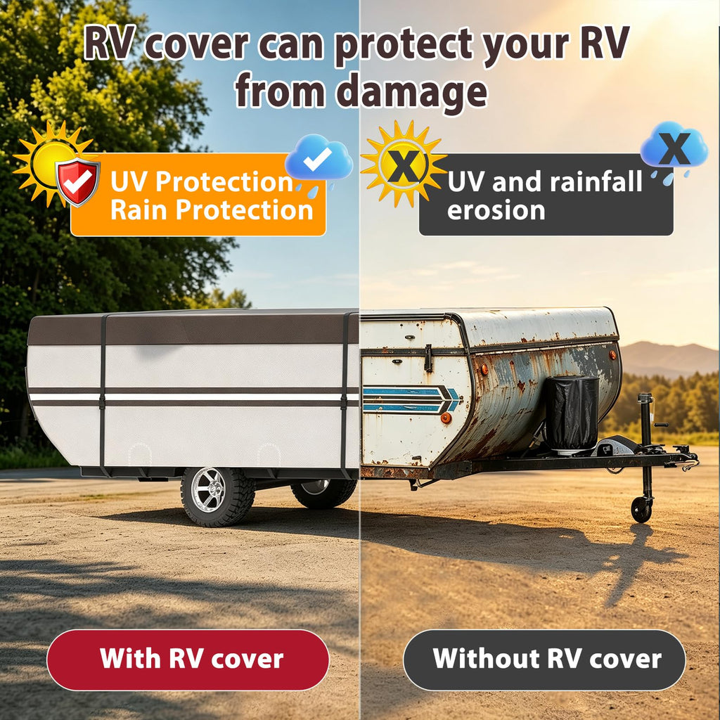 9 Layers Waterproof 14-16ft Pop Up Camper Cover R6312