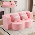 Pink Convertible Sofa Bed Q761658