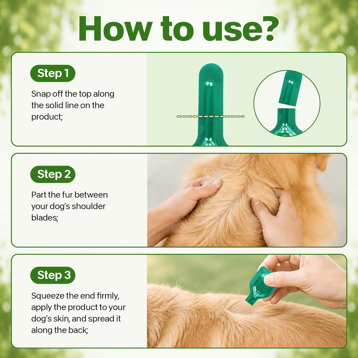 Flea and Tick Prevention for Dogs 5-43 lbs 6 Doses A389090