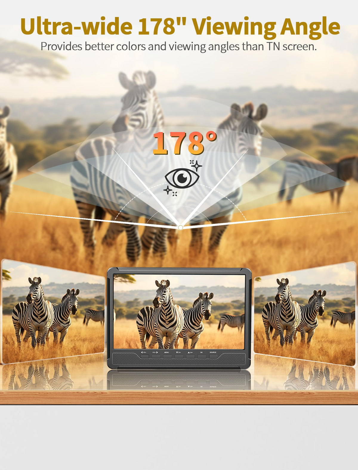10.7" IPS Flat Screen TV I295