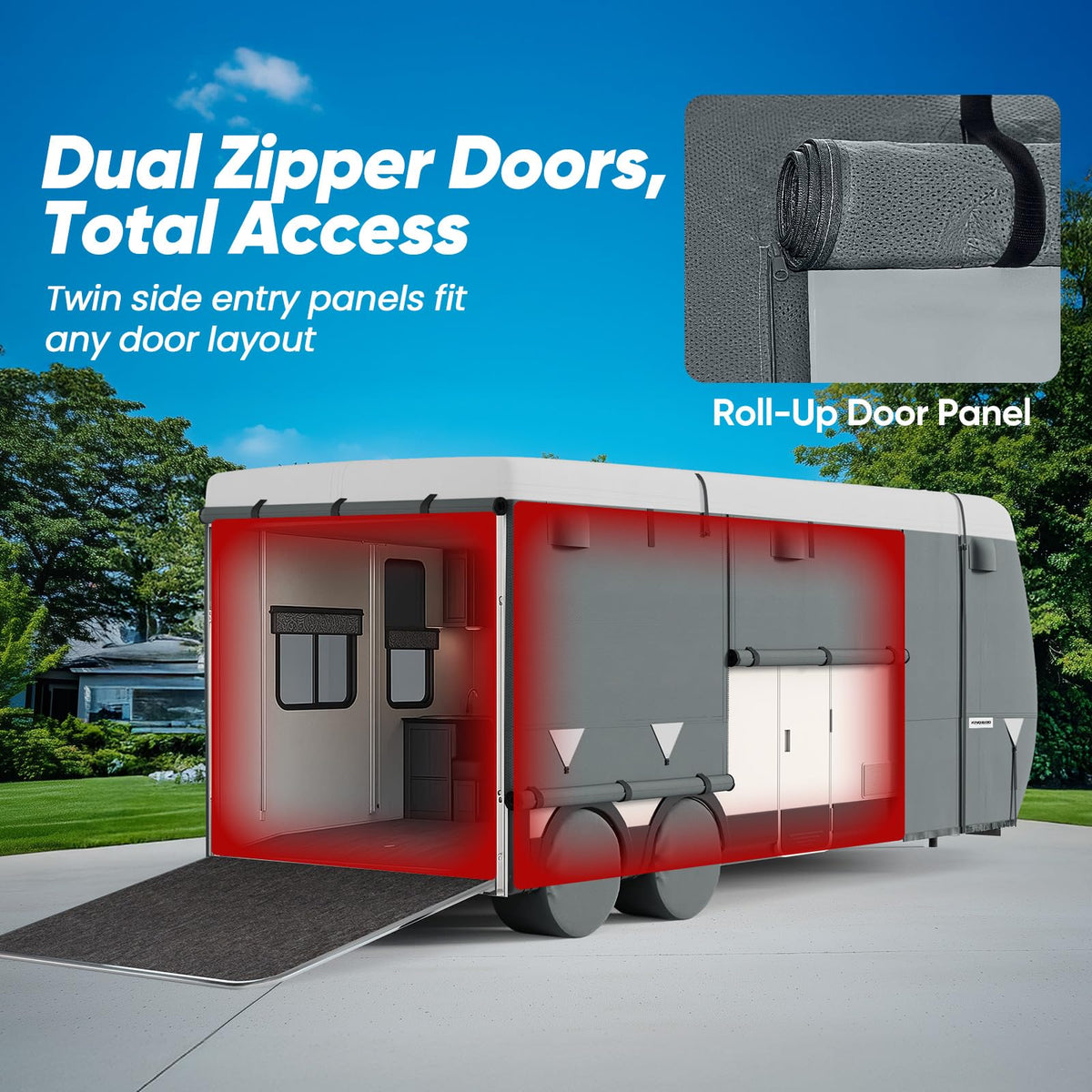 RV Cover for 24-27ft Travel Trailers Y999