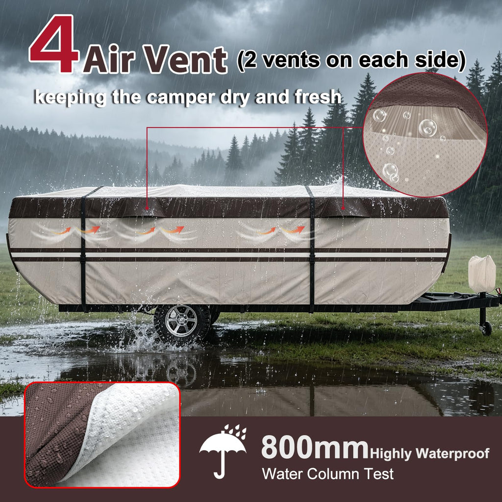 9 Layers Waterproof 14-16ft Pop Up Camper Cover R6312