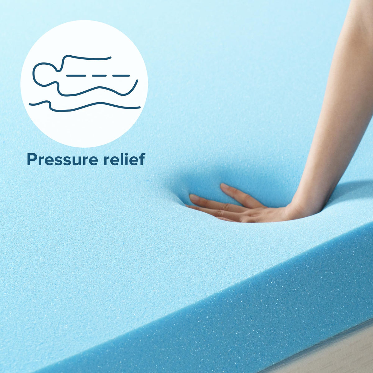 4 Inch Cooling Gel Memory Foam Mattress Topper, Twin E8115