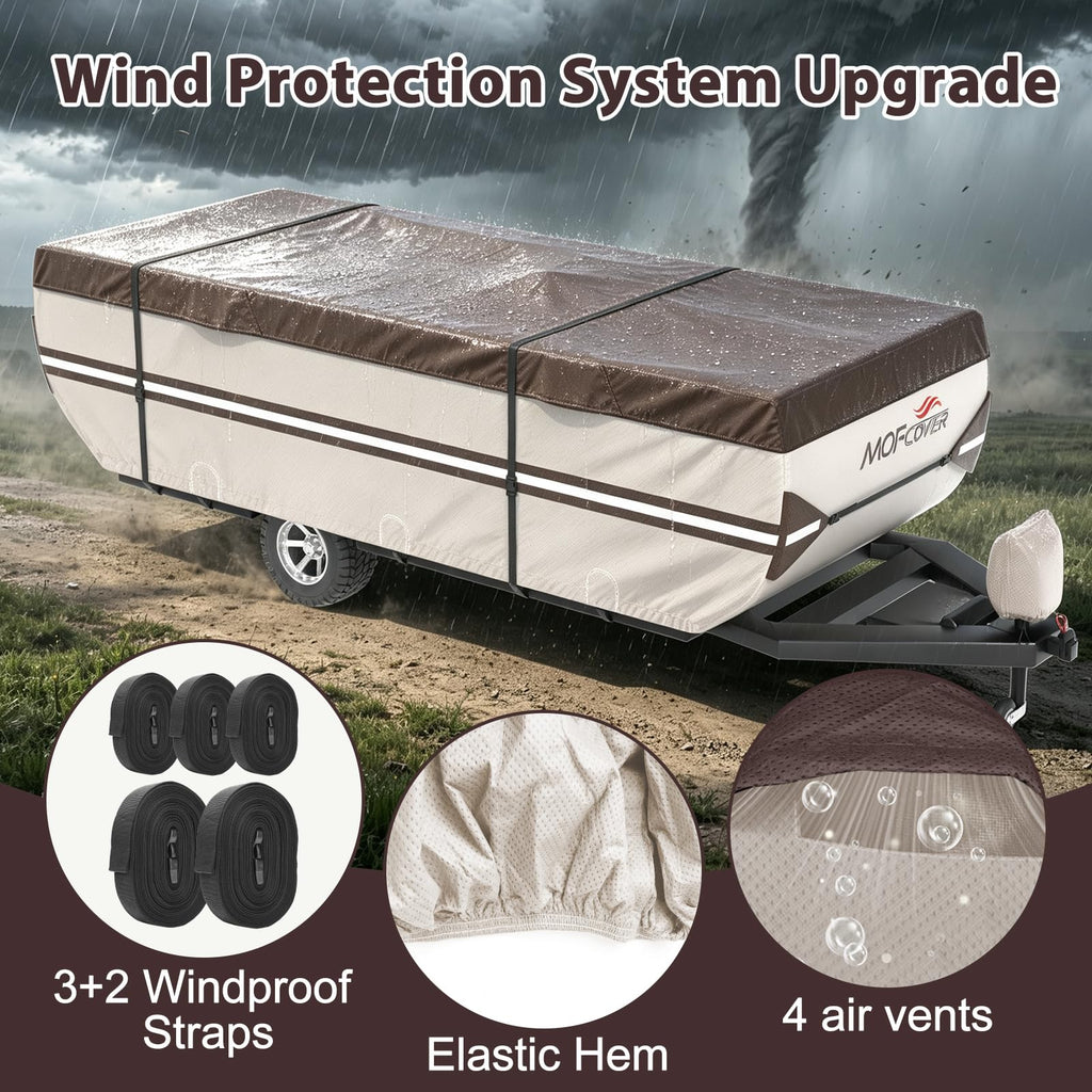 9 Layers Waterproof 14-16ft Pop Up Camper Cover R6312
