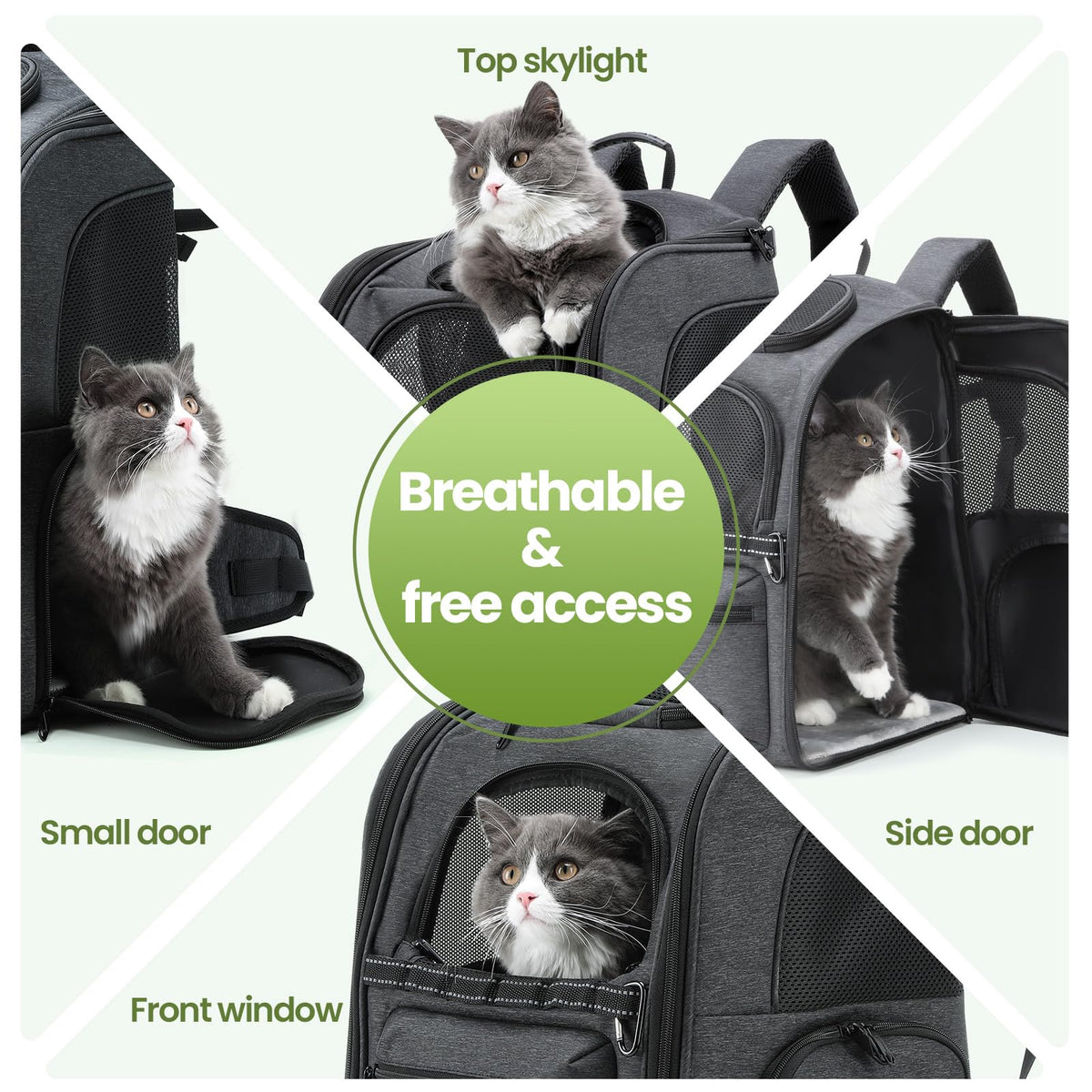 Ergonomic Breathable Cat Backpack I3045