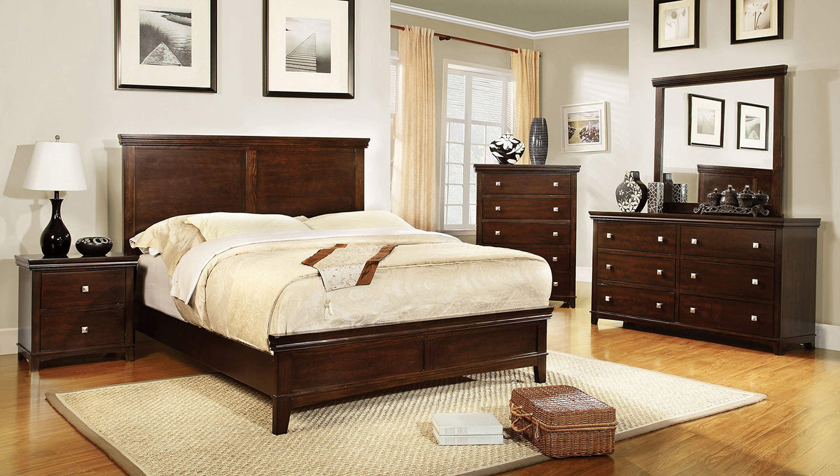 California King Bed with 2 Nightstands Set Y13076