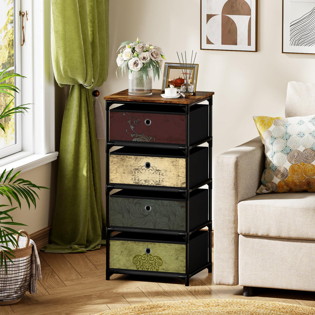 4 Drawer Fabric Storage Unit C749
