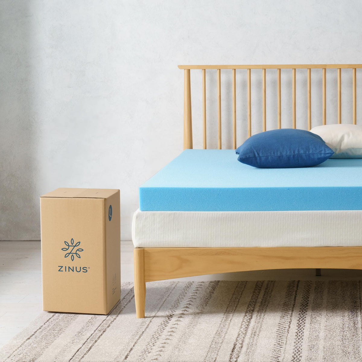 4 Inch Cooling Gel Memory Foam Mattress Topper, Twin E8115