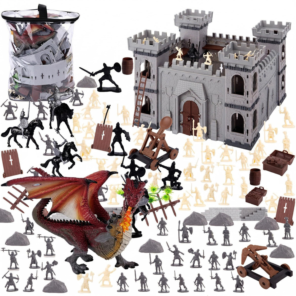 275PCS Medieval Dragon Castle Knights Figures Set V50671