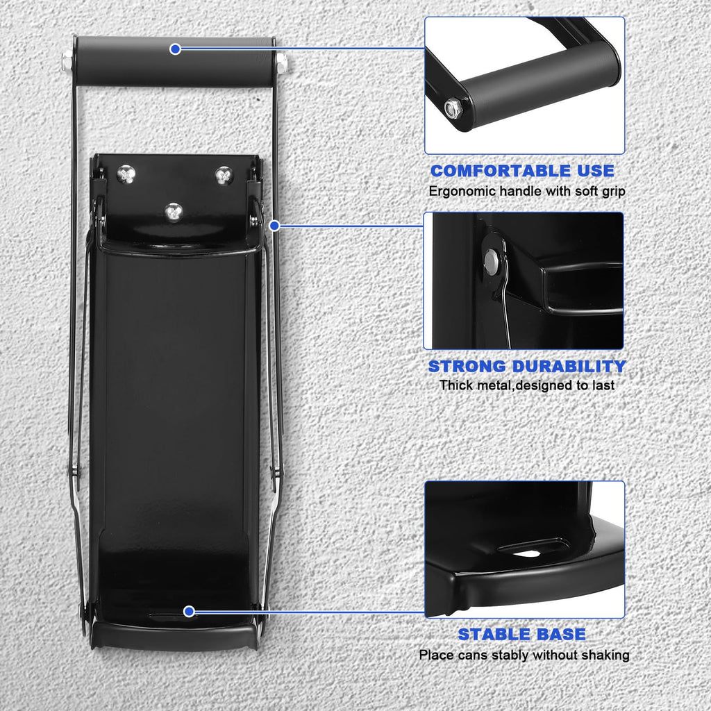 Heavy Duty Wall Mounted Soda Can Crusher with Bottle Opener D3871