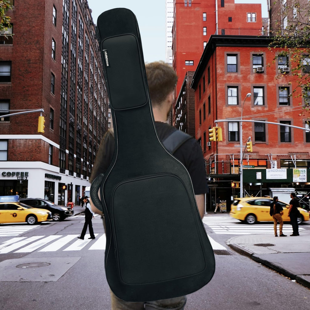 Black Acoustic Guitar Gig Bag with Adjustable Shoulder Strap P86243