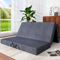 6 Inch Cooling Gel Memory Foam Trifold Mattress with Ice Silk Cover J2834