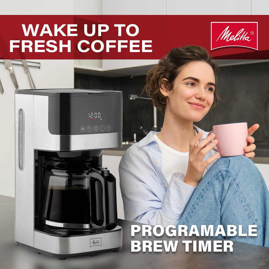 Glass Drip Coffee Maker with 10 Cup Carafe A5334