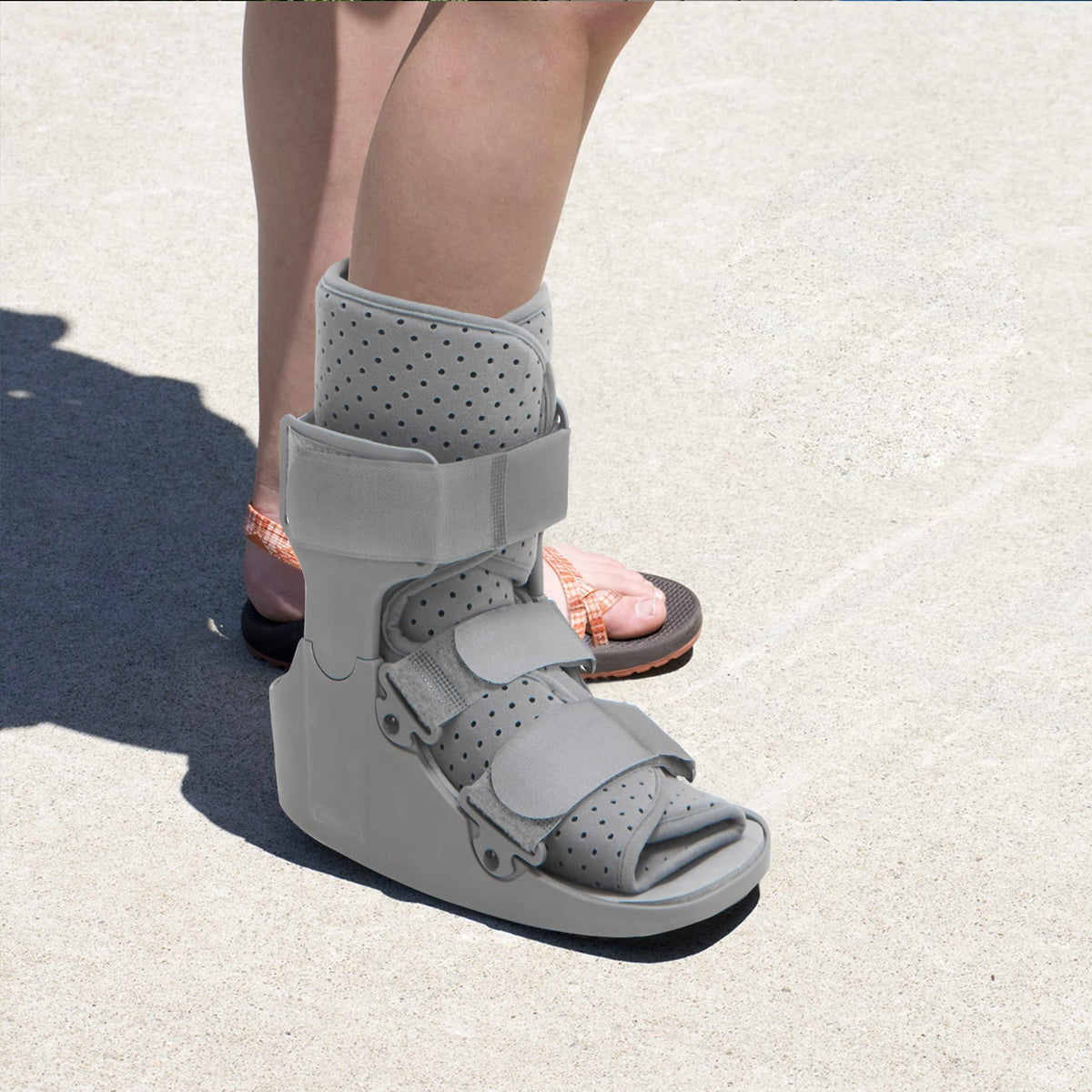 Orthopedic Walking Boot Gray-Large V1875