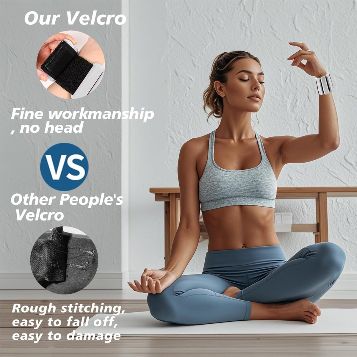 Adjustable Silicone Wrist and Ankle Weights Set of 2 S1472