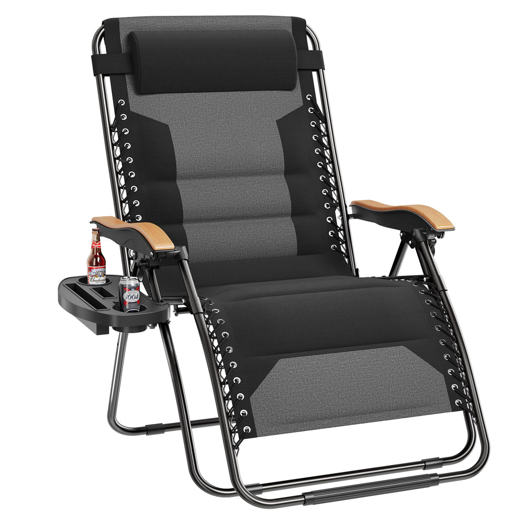XXL Zero Gravity Chair, 30" Wide, 400 LBS, Black D44018