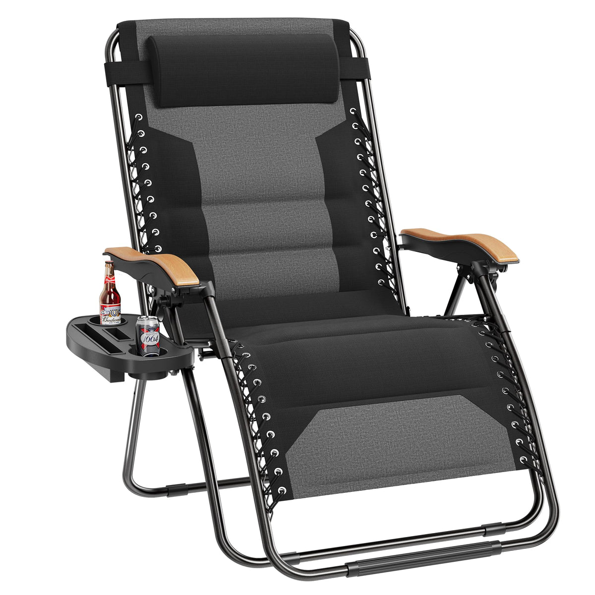 XXL Zero Gravity Chair, 30" Wide, 400 LBS, Black D44018