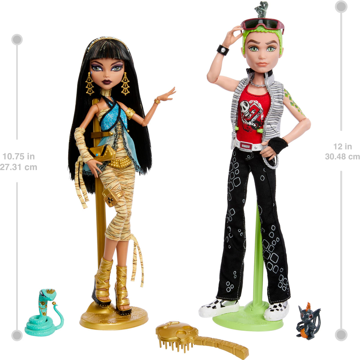 Dolls 2-Pack with Doll Stands, Diaries & Pets Z88198