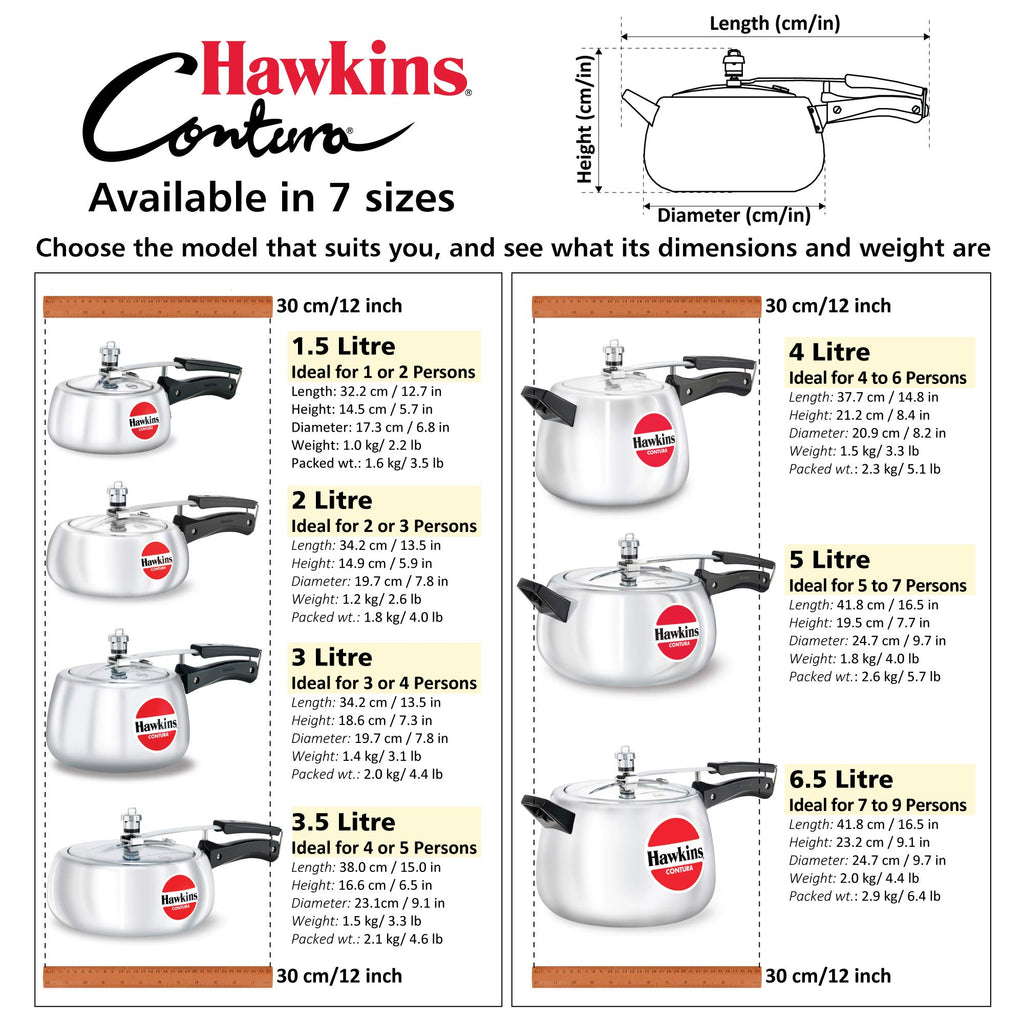 2L Aluminium Pressure Cooker J50311