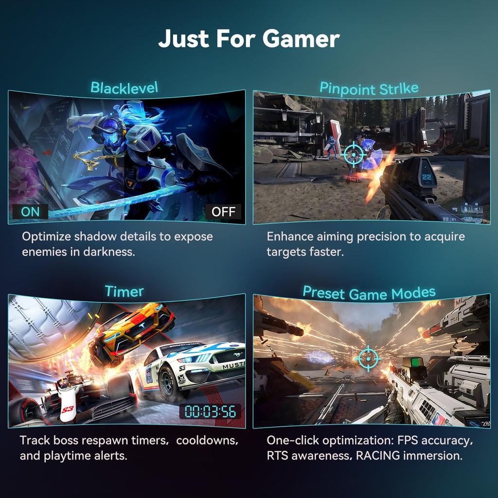 34 Inch Curved Ultrawide Gaming Monitor, UWQHD 165Hz, 1500R Y535
