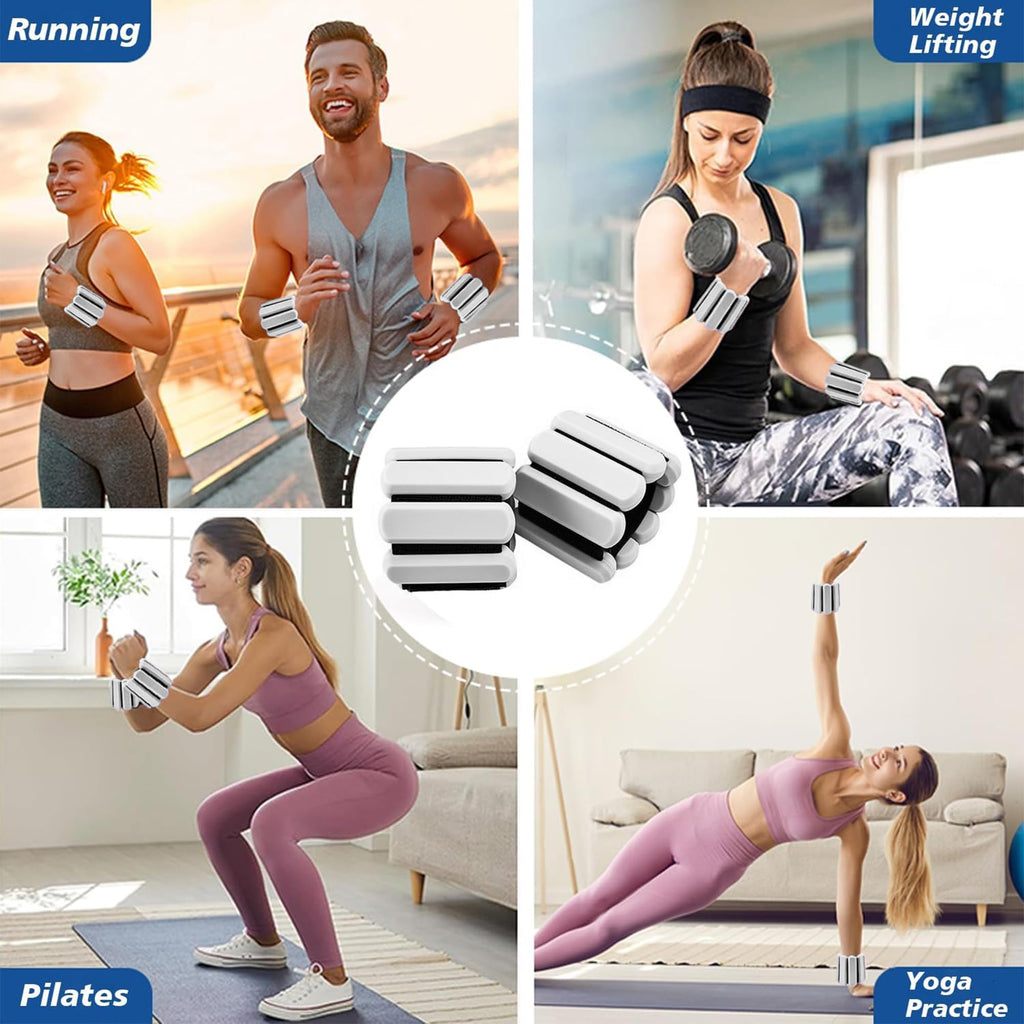 Adjustable Silicone Wrist and Ankle Weights Set of 2 S1472
