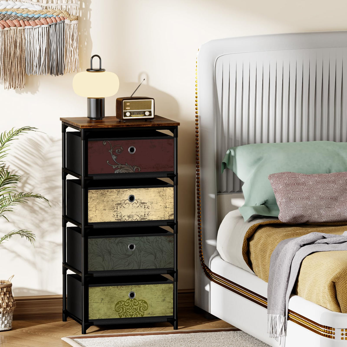 4 Drawer Fabric Storage Unit C749