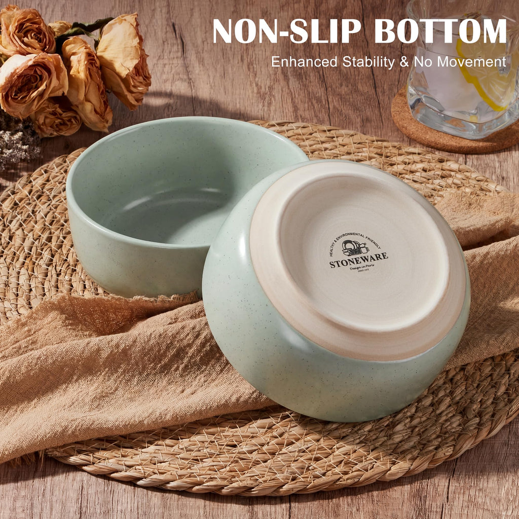 Ceramic Soup Bowls Set of 4, 27oz Multicolor O129492
